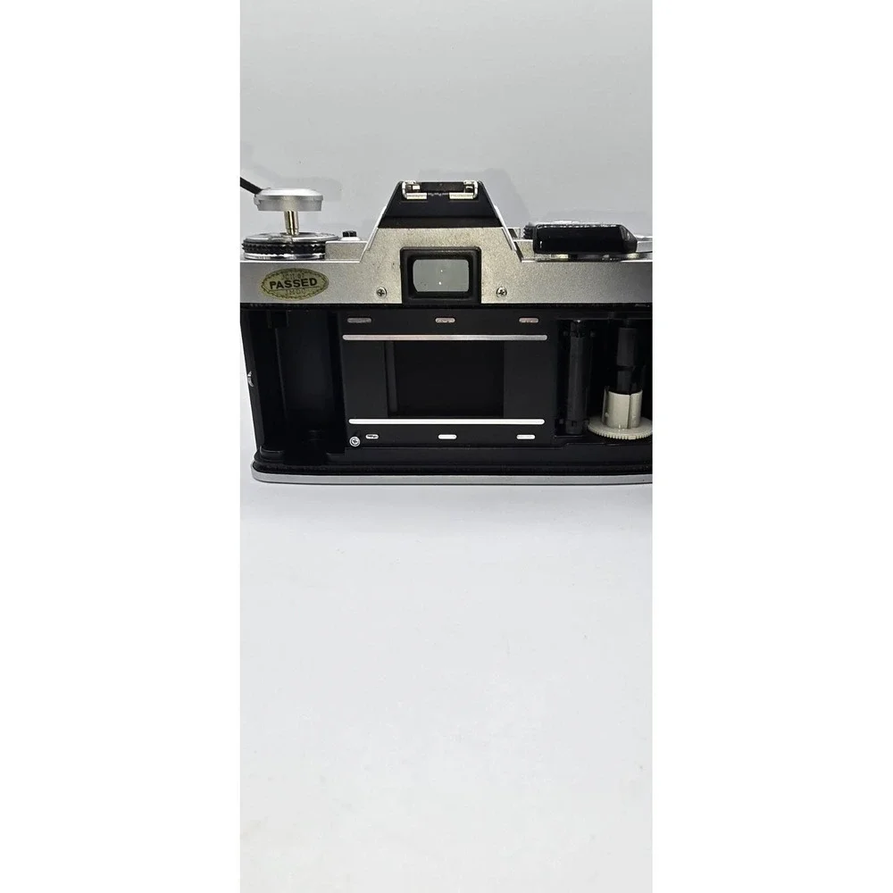 Minolta XG-M SLR Film Camera Black Silver tested Lens, Manuals, Accessories, Bag